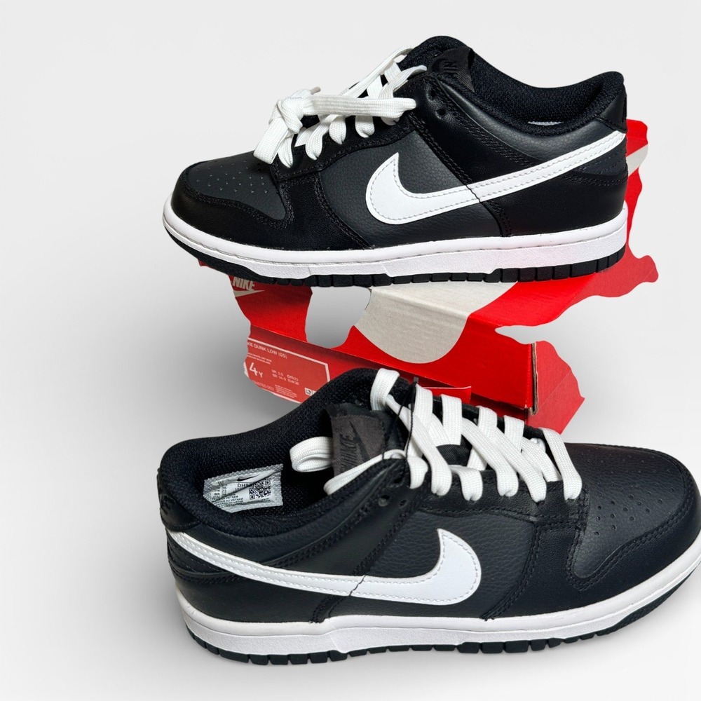 Nike Dunk Low GS Reverse Panda Black White Sneakers Size 4Y NWB